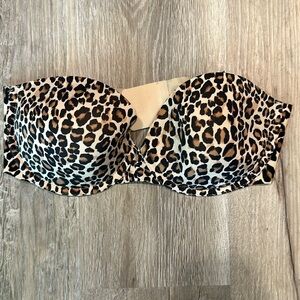 Victoria’s Secret 36C multi way position strapless excellent condition cheetah